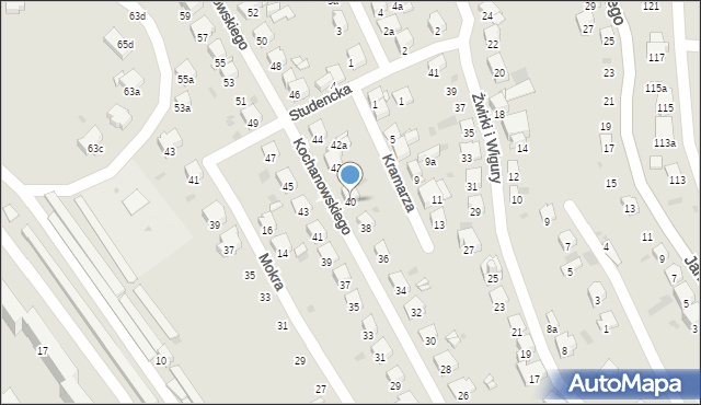 Przemyśl, Kochanowskiego Jana, 40, mapa Przemyśla