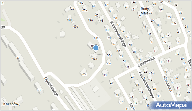 Przemyśl, Kochanowskiego Jana, 63b, mapa Przemyśla