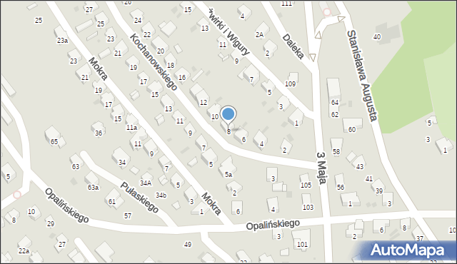 Przemyśl, Kochanowskiego Jana, 8, mapa Przemyśla