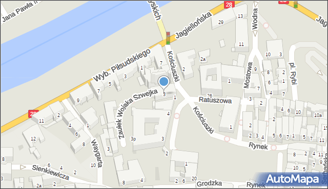 Przemyśl, Kościuszki Tadeusza, gen., 3, mapa Przemyśla