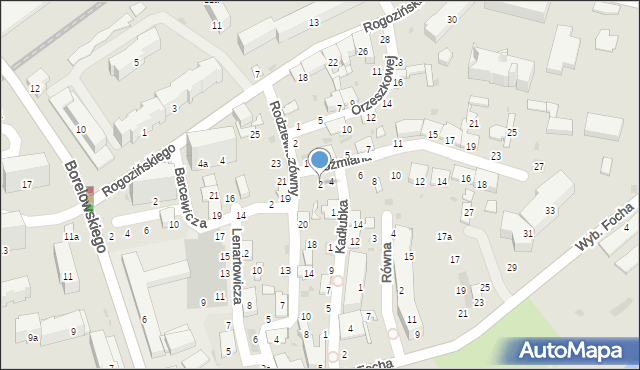 Przemyśl, Koźmiana Kajetana, 2, mapa Przemyśla