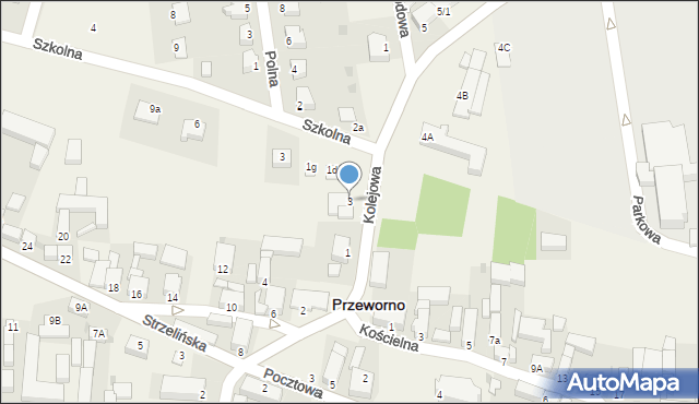 Przeworno, Kolejowa, 3, mapa Przeworno