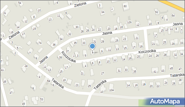 Przeworsk, Koczocika Kazimierza, 7, mapa Przeworsk