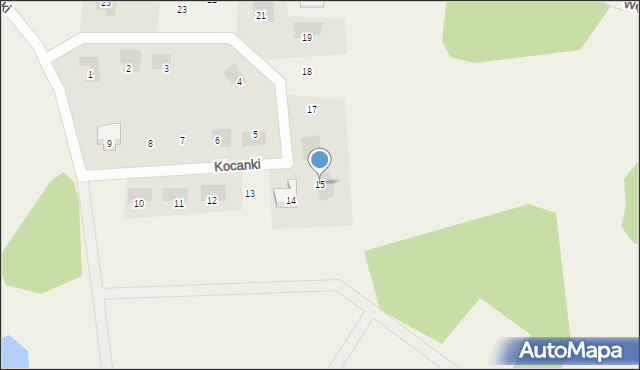 Przylep, Kocanki, 15, mapa Przylep