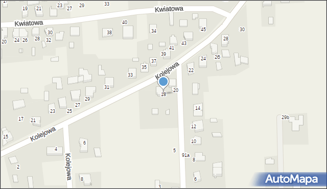 Przystajń, Kolejowa, 18, mapa Przystajń