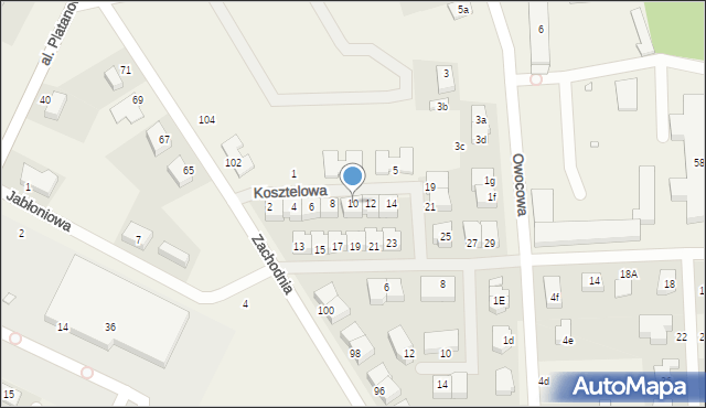 Psarskie, Kosztelowa, 10, mapa Psarskie