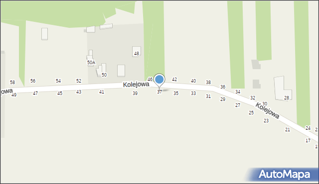 Psucin, Kolejowa, 37, mapa Psucin