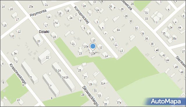 Puławy, Konopnickiej Marii, 12a, mapa Puław