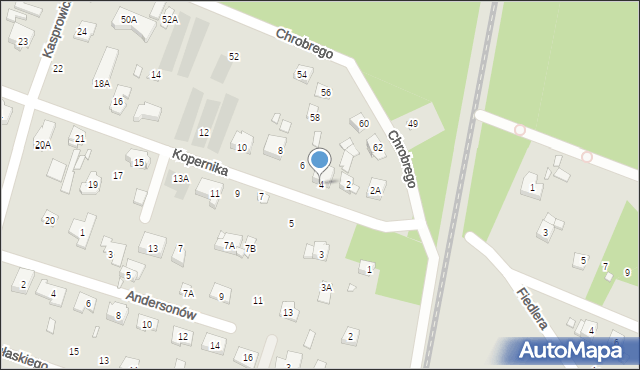 Puszczykowo, Kopernika Mikołaja, 4, mapa Puszczykowo
