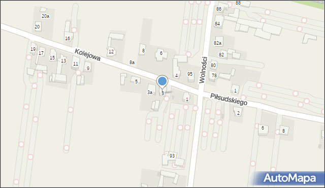 Pyrzowice, Kolejowa, 3, mapa Pyrzowice