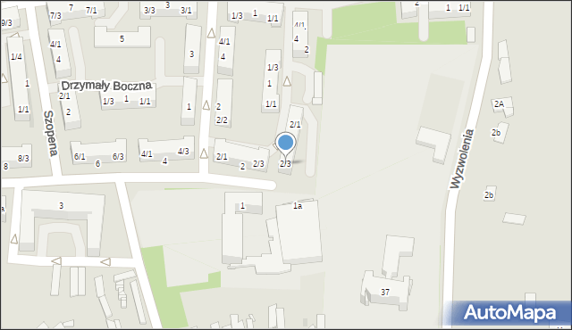 Pyskowice, Kochanowskiego Jana, 2/3, mapa Pyskowice