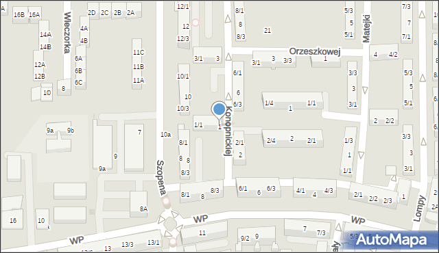 Pyskowice, Konopnickiej Marii, 1, mapa Pyskowice