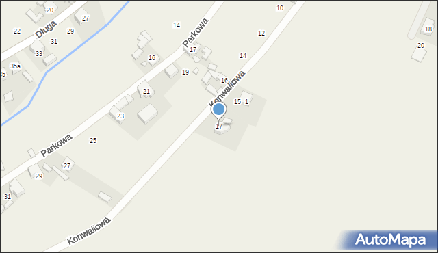 Pysząca, Konwaliowa, 17, mapa Pysząca