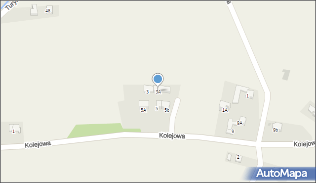 Pyzówka, Kolejowa, 3A, mapa Pyzówka