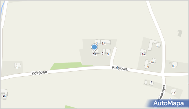 Pyzówka, Kolejowa, 5A, mapa Pyzówka