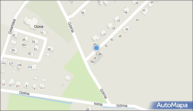 Racibórz, Koszalińska, 54a, mapa Racibórz