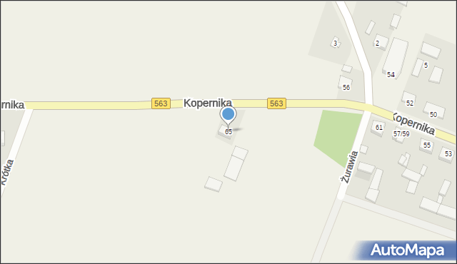 Raczyny, Kopernika Mikołaja, 65, mapa Raczyny