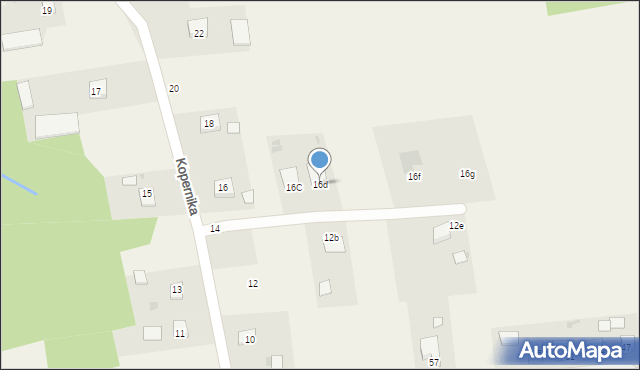 Radgoszcz, Kopernika Mikołaja, 16d, mapa Radgoszcz