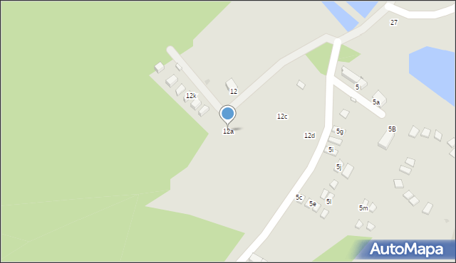 Radków, Kolonia Leśna, 12a, mapa Radków