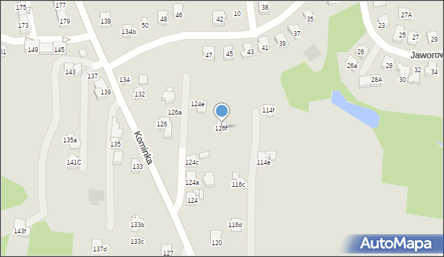 Radlin, Kominka Bolesława, ks. kard., 116f, mapa Radlin