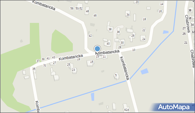 Radomsko, Kombatancka, 13, mapa Radomsko