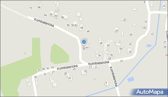 Radomsko, Kombatancka, 42, mapa Radomsko