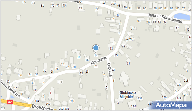 Radomsko, Korczaka Janusza, 14, mapa Radomsko