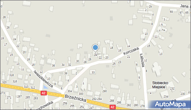 Radomsko, Korczaka Janusza, 24, mapa Radomsko