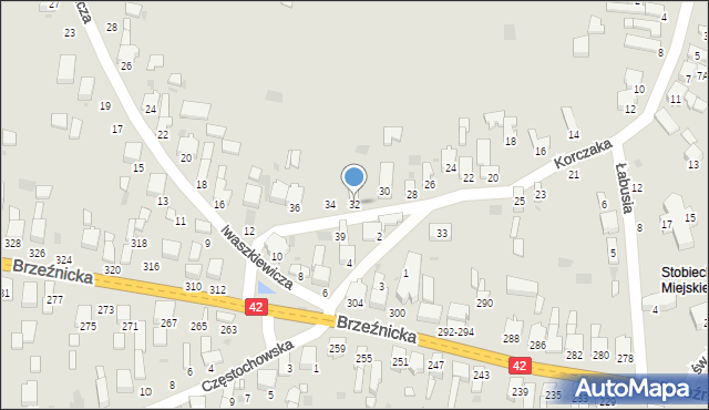 Radomsko, Korczaka Janusza, 32, mapa Radomsko