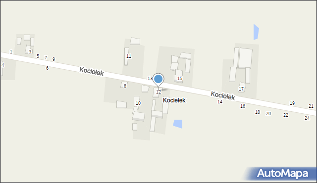 Radoszewice, Kociołek, 12, mapa Radoszewice