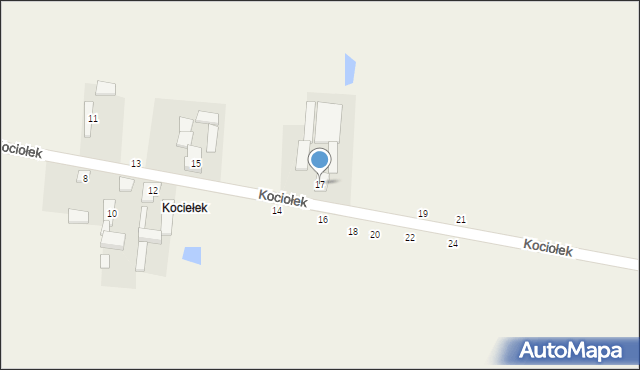 Radoszewice, Kociołek, 17, mapa Radoszewice