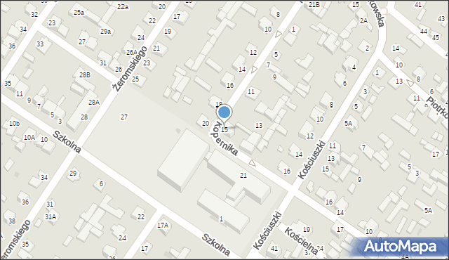 Radoszyce, Kopernika Mikołaja, 15, mapa Radoszyce