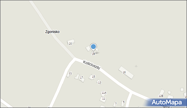 Radymno, Kościuszki Tadeusza, gen., 18, mapa Radymno