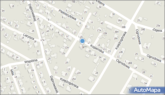 Radzionków, Kopernika Mikołaja, 18, mapa Radzionków