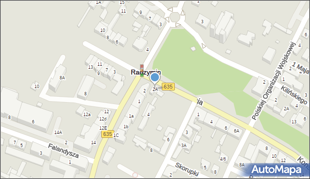 Radzymin, Konstytucji 3 Maja, 2A, mapa Radzymin