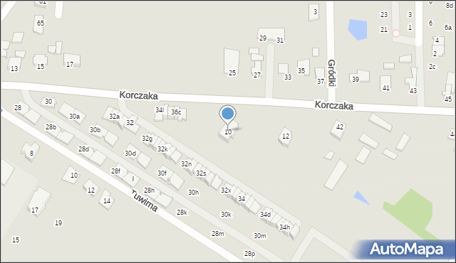 Radzymin, Korczaka Janusza, 10, mapa Radzymin