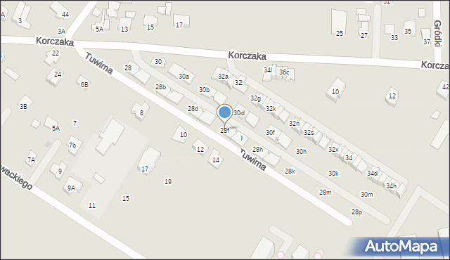 Radzymin, Korczaka Janusza, 28f, mapa Radzymin