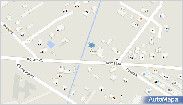 Radzymin, Korczaka Janusza, 3A, mapa Radzymin