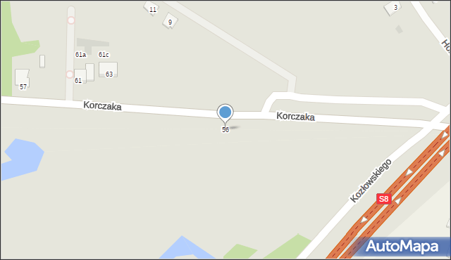 Radzymin, Korczaka Janusza, 56, mapa Radzymin