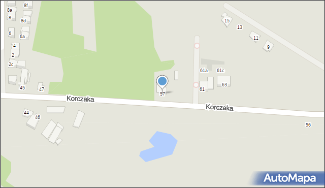 Radzymin, Korczaka Janusza, 57, mapa Radzymin