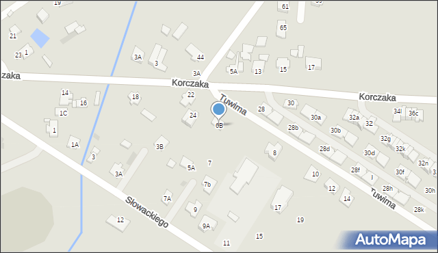 Radzymin, Korczaka Janusza, 6B, mapa Radzymin