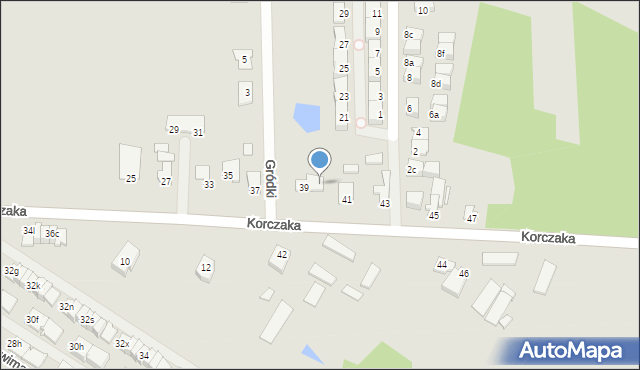 Radzymin, Korczaka Janusza, 7C, mapa Radzymin