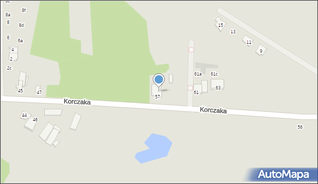 Radzymin, Korczaka Janusza, 9, mapa Radzymin