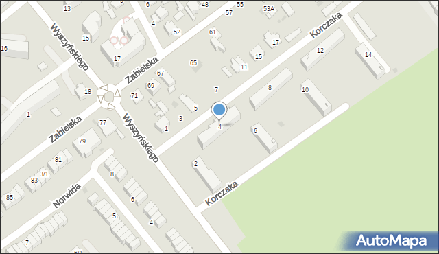 Radzyń Podlaski, Korczaka Janusza, 4, mapa Radzyń Podlaski