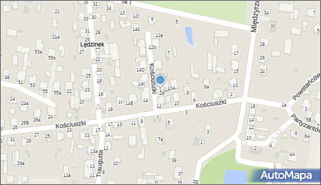 Radzyń Podlaski, Kościuszki Tadeusza, gen., 12a, mapa Radzyń Podlaski