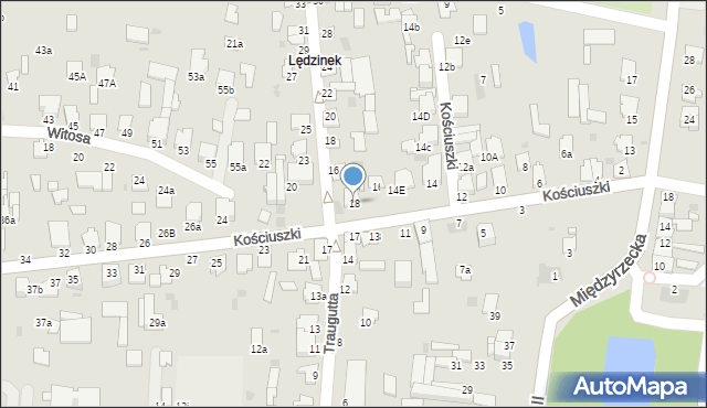 Radzyń Podlaski, Kościuszki Tadeusza, gen., 18, mapa Radzyń Podlaski