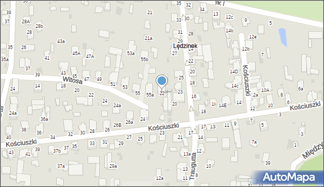 Radzyń Podlaski, Kościuszki Tadeusza, gen., 22, mapa Radzyń Podlaski