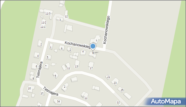 Rakoniewice, Kochanowskiego Jana, 6, mapa Rakoniewice