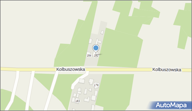 Raniżów, Kolbuszowska, 182, mapa Raniżów