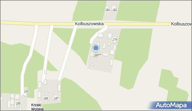 Raniżów, Kolbuszowska, 183, mapa Raniżów